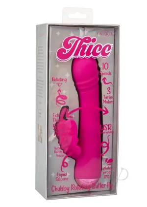 Thicc Chubby Rotating Butterfly Pink
